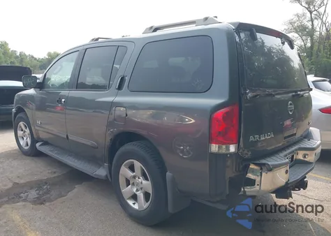 2007 Nissan Armada Se z USA, uszkodzony, nr VIN 5N1BA08C77N714088